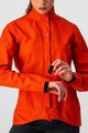 CASTELLI Cyklistická vodeodolná pláštenka - COMMUTER W REFLEX - oranžová/červená