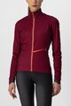 CASTELLI Cyklistická zateplená bunda - GO W - bordová