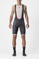 CASTELLI Cyklistické nohavice krátke s trakmi - COMPETIZIONE KIT - šedá
