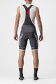 CASTELLI Cyklistické nohavice krátke s trakmi - COMPETIZIONE KIT - šedá