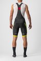 CASTELLI Cyklistické nohavice krátke s trakmi - COMPETIZIONE KIT - čierna/svetlo zelená