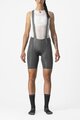 CASTELLI Cyklistické nohavice krátke s trakmi - FREE AERO RC W - šedá