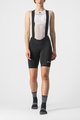 CASTELLI Cyklistické nohavice krátke s trakmi - ENDURANCE W - čierna