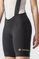 CASTELLI Cyklistické nohavice krátke s trakmi - ENDURANCE W - čierna