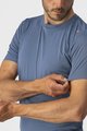 CASTELLI Cyklistické tričko s krátkym rukávom - TECH 2 TEE - modrá