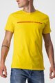 CASTELLI Cyklistické tričko s krátkym rukávom - VENTAGLIO TEE - žltá