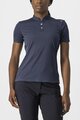 CASTELLI Cyklistické tričko s krátkym rukávom - TECH 2 POLO - modrá