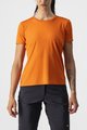 CASTELLI Cyklistické tričko s krátkym rukávom - TECH 2 TEE - oranžová
