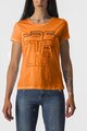 CASTELLI Cyklistické tričko s krátkym rukávom - BELLAGIO TEE - oranžová