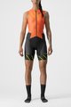 CASTELLI Cyklistická kombinéza - FREE SANREMO W - oranžová/čierna