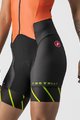 CASTELLI Cyklistická kombinéza - FREE SANREMO W - oranžová/čierna