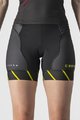 CASTELLI Cyklistické nohavice krátke bez trakov - FREE W SHORT TRI - čierna/svetlo zelená