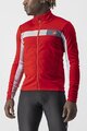 CASTELLI Cyklistická zateplená bunda - MORTIROLO 6S - červená