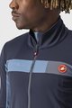 CASTELLI Cyklistická zateplená bunda - MORTIROLO 6S - modrá