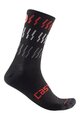 CASTELLI Cyklistické ponožky klasické - MID WINTER 18 - čierna