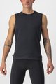 CASTELLI Cyklistické tričko bez rukávov - BANDITO WOOL - čierna