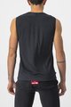 CASTELLI Cyklistické tričko bez rukávov - BANDITO WOOL - čierna