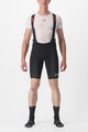 CASTELLI Cyklistické nohavice krátke s trakmi - PREMIO BLACK LTD EDITION - čierna/zlatá