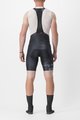 CASTELLI Cyklistické nohavice krátke s trakmi - FREE AERO RC KIT - čierna/biela