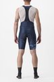 CASTELLI Cyklistické nohavice krátke s trakmi - FREE AERO RC KIT - modrá/biela