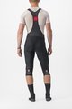 CASTELLI Cyklistické nohavice 3/4 s trakmi - ENTRATA 2 - čierna