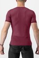 CASTELLI Cyklistické tričko s krátkym rukávom - PRO MESH 2.0 - bordová
