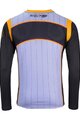 KENNY Cyklistický dres s dlhým rukávom letný - EVO PRO 24 - biela/oranžová/čierna