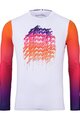 KENNY Cyklistický dres s dlhým rukávom letný - PROLIGHT 25 - biela/ružová
