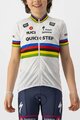 CASTELLI Cyklistický dres s krátkym rukávom - QUICKSTEP KID JERSEY - biela