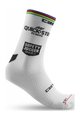 CASTELLI Cyklistické ponožky klasické - QUICKSTEP ROSSO CORSA PRO 15 - biela