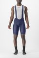 CASTELLI Cyklistické nohavice krátke s trakmi - SUPERLEGGERA - modrá