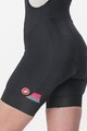 CASTELLI Cyklistické nohavice krátke s trakmi - PRIMA - čierna/ružová