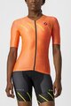 CASTELLI Cyklistický dres s krátkym rukávom - FREE SPEED 2W RACE - oranžová