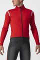 CASTELLI Cyklistická zateplená bunda - ALPHA ROS 2 LIGHT - červená