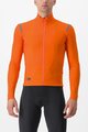 CASTELLI Cyklistický dres s dlhým rukávom zimný - TUTTO NANO RoS - oranžová