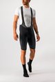 CASTELLI Cyklistické nohavice krátke s trakmi - NANO FLEX PRO RACE - čierna