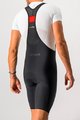 CASTELLI Cyklistické nohavice krátke s trakmi - NANO FLEX PRO RACE - čierna