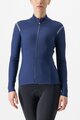 CASTELLI Cyklistický dres s dlhým rukávom zimný - TUTTO NANO RoS W - modrá
