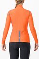 CASTELLI Cyklistický dres s dlhým rukávom zimný - TUTTO NANO RoS W - oranžová