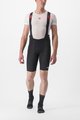 CASTELLI Cyklistické nohavice krátke s trakmi - PREMIO BLACK - čierna/biela