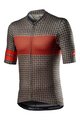 CASTELLI Cyklistický dres s krátkym rukávom - MAISON - hnedá/oranžová