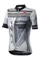 CASTELLI Cyklistický dres s krátkym rukávom - ASTRATTA - biela/čierna