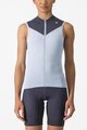 CASTELLI Cyklistický dres bez rukávov - SOLARIS - svetlo modrá