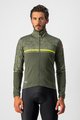 CASTELLI Cyklistická zateplená bunda - FINESTRE - zelená/žltá