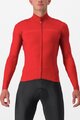 CASTELLI Cyklistický dres s dlhým rukávom zimný - PRO THERMAL LS - červená