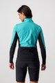 CASTELLI Cyklistická vetruodolná bunda - UNLIMITED W PUFFY - tyrkysová