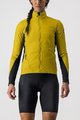 CASTELLI Cyklistická vetruodolná bunda - UNLIMITED W PUFFY - žltá/šedá