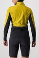 CASTELLI Cyklistická vetruodolná bunda - UNLIMITED W PUFFY - žltá/šedá