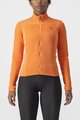 CASTELLI Cyklistický dres s dlhým rukávom zimný - SFIDA 2 W - oranžová