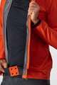 CASTELLI Cyklistická vodeodolná pláštenka - COMMUTER REFLEX - oranžová/červená